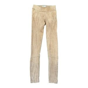 Eq Wear Suede Leather Stretch Skinny Pants Womens Size 4